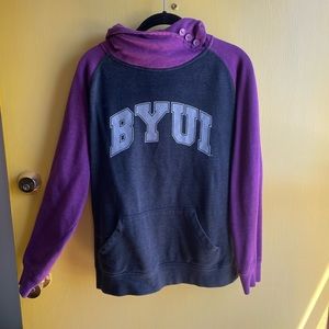 Official BYU-IDAHO Cowl Neck Hoodie in Purple